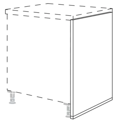 Cuisines Elite Joue de fin de ligne éléments bas, pour planification avec un plan de travail de 60 cm Cuisines Elite Joue de fin de ligne éléments bas, pour planification avec un plan de travail de 60 cm