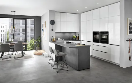 Cuisines Elite Novalux, Blanc alpin brillant Cuisines Elite Novalux, Blanc alpin brillant