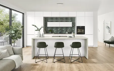 Cuisines Elite Softline, Blanc alpin mat parfait Cuisines Elite Softline, Blanc alpin mat parfait