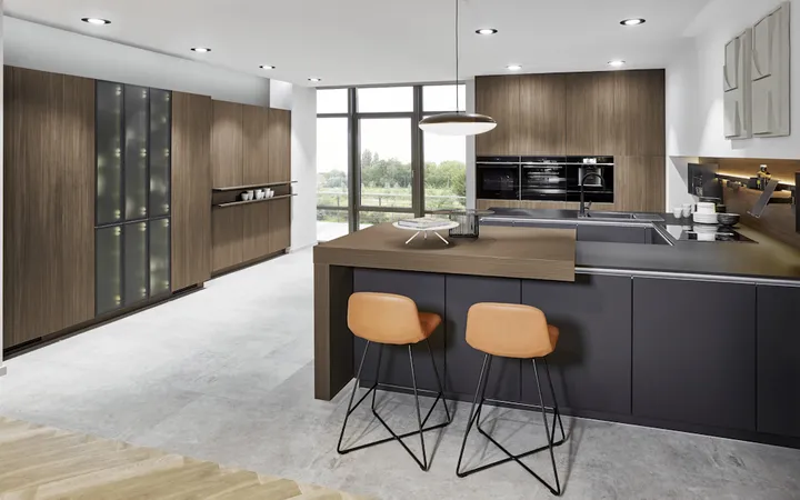 Cuisines Elite Structura, Décor noyer Milan 0