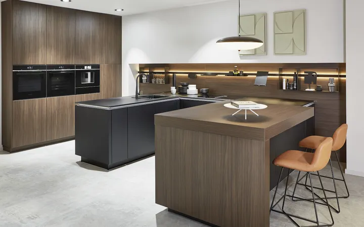 Cuisines Elite Structura, Décor noyer Milan 1