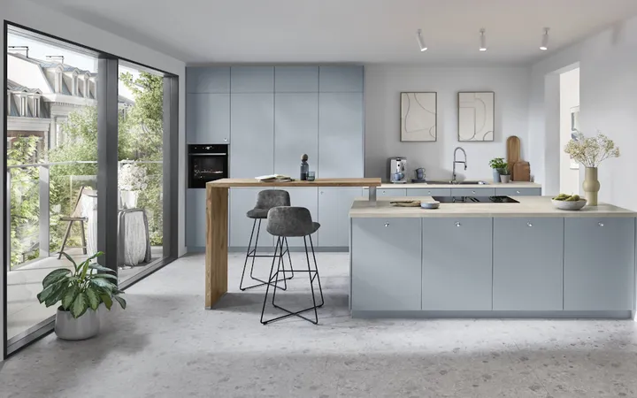 Cuisines Elite Senso, Bleu ciel mat premium 0