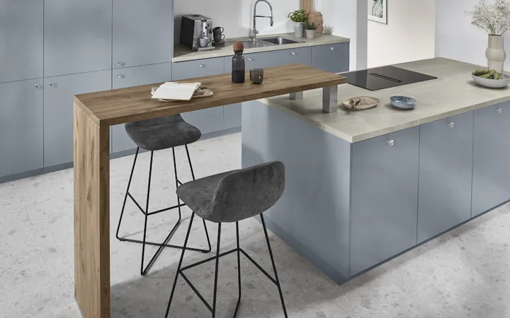 Cuisines Elite Senso, Bleu ciel mat premium 2