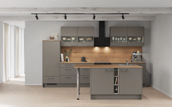 Cuisines Elite Cuisine en îlot 363,4 cm électroménagers inclus planning 1 0