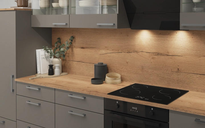Cuisines Elite Cuisine en îlot 363,4 cm électroménagers inclus planning 1 2