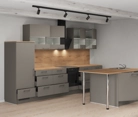 Cuisines Elite Cuisine en îlot 363,4 cm électroménagers inclus planning 1 4