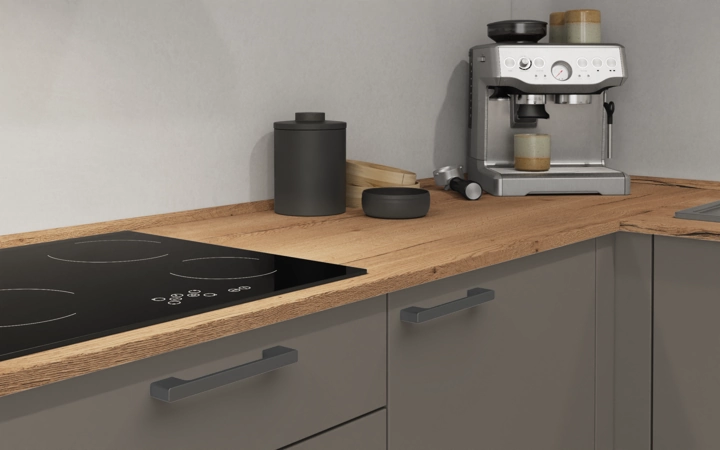 Cuisines Elite Cuisine en L 366,6 cm x 246, 6 cm électroménagers inclus planning 1 3