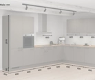 Cuisines Elite Cuisine en L 366,6 cm x 246, 6 cm électroménagers inclus planning 1 5