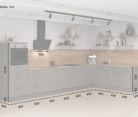 Cuisines Elite Cuisine en L 426,6 cm x 220 cm électroménagers inclus planning 1 5