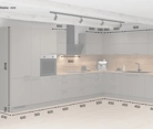 Cuisines Elite Cuisine en L 426,6 cm x 276,8 cm électroménagers inclus planning 1 5