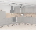 Cuisines Elite Cuisine en L 443,2 cm x 321,8 cm électroménagers inclus planning 1 5