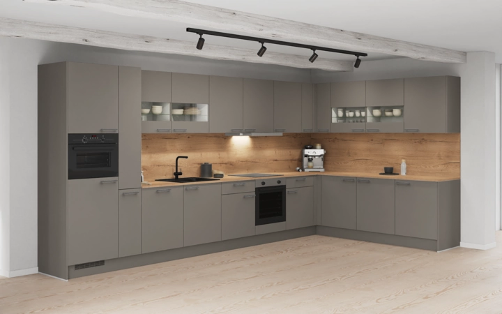 Cuisines Elite Cuisine en L 456,6 cm x 246,8 cm électroménagers inclus planning 1 1
