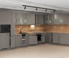 Cuisines Elite Cuisine en L 456,6 cm x 246,8 cm électroménagers inclus planning 1 4