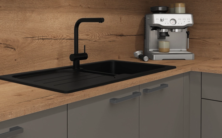 Cuisines Elite Cuisine en L 516,6 cm x 276,8 cm électroménagers inclus planning 1 3