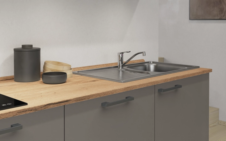 Cuisines Elite Cuisine linéaire 240 cm électroménagers inclus planning 1 3