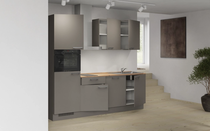 Cuisines Elite Cuisine linéaire 240 cm électroménagers inclus planning 1 4