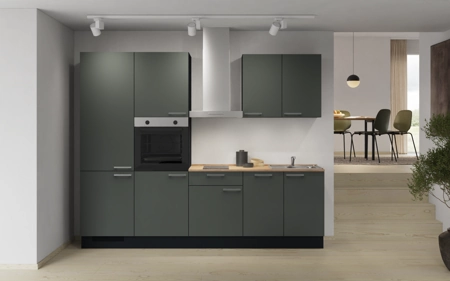 Cuisines Elite Cuisine linéare 270 cm électroménagers inclus planning 1 Vert minéral ultra-mat Easytouch Cuisines Elite Cuisine linéare 270 cm électroménagers inclus planning 1 Vert minéral ultra-mat Easytouch