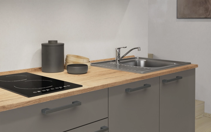 Cuisines Elite Cuisine linéare 270 cm électroménagers inclus planning 1 3
