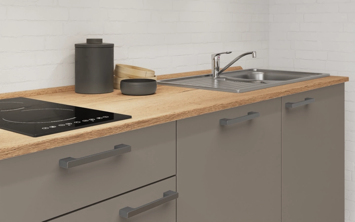 Cuisines Elite Cuisine linéaire 300 cm électroménagers inclus planning 1 3