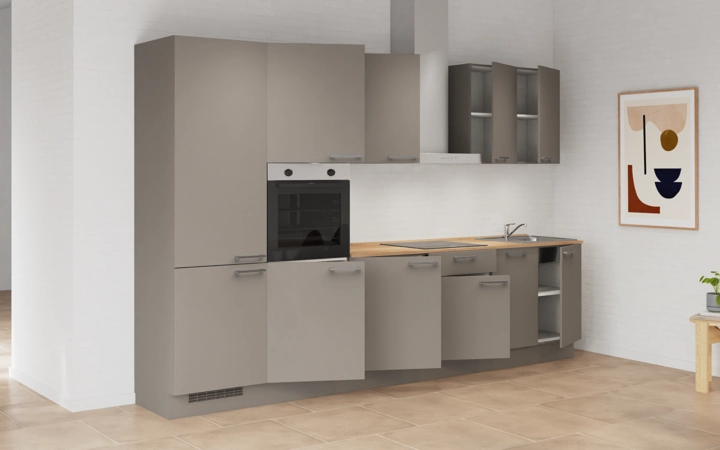 Cuisines Elite Cuisine linéare 330cm électroménagers inclus planning 1 4