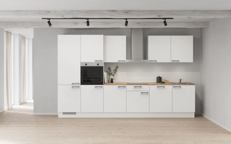 Cuisines Elite Cuisine linéare 360 cm électroménagers inclus planning 1 Blanc alpin, super mat Touch Cuisines Elite Cuisine linéare 360 cm électroménagers inclus planning 1 Blanc alpin, super mat Touch
