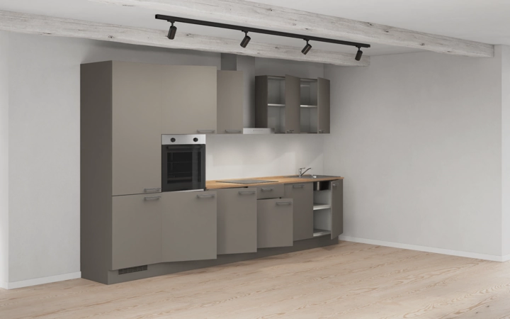 Cuisines Elite Cuisine linéare 360 cm électroménagers inclus planning 1 4