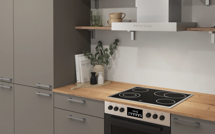 Cuisines Elite Cuisine en L 366,6 cm x 246, 6 cm électroménagers inclus planning 10 2