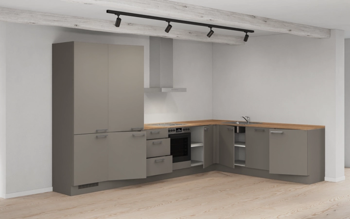 Cuisines Elite Cuisine en L 366,6 cm x 246, 6 cm électroménagers inclus planning 10 4