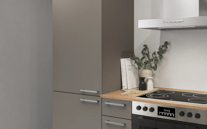 Cuisines Elite Cuisine linéaire 240 cm électroménagers inclus planning 10 2