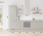 Cuisines Elite Cuisine linéaire 300 cm électroménagers inclus planning 10 5
