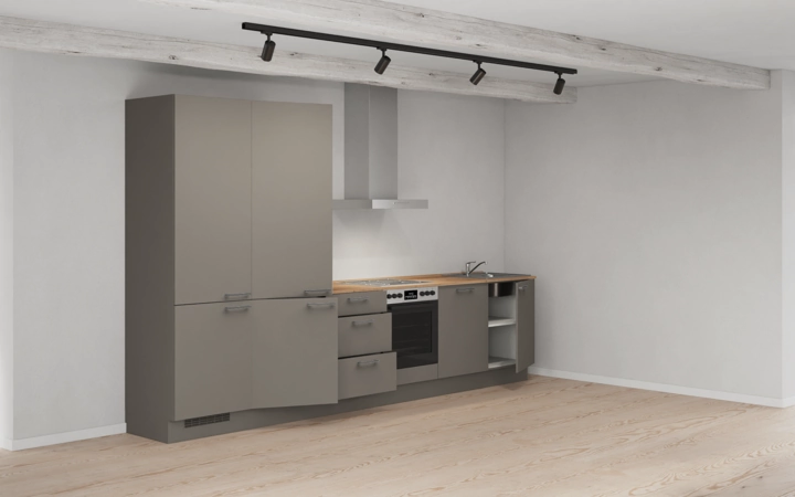 Cuisines Elite Cuisine linéare 360 cm électroménagers inclus planning 10 4