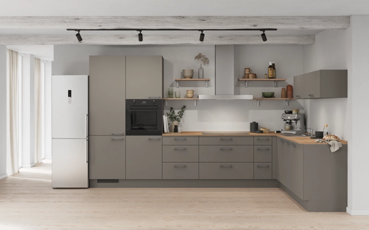 Cuisines Elite Cuisine en L 366,6 cm x 246, 6 cm électroménagers inclus planning 11 0