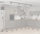 Cuisines Elite Cuisine en L 366,6 cm x 246, 6 cm électroménagers inclus planning 11 5