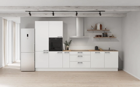 Cuisines Elite Cuisine linéare 360 cm électroménagers inclus planning 11 Blanc alpin, super mat Touch Cuisines Elite Cuisine linéare 360 cm électroménagers inclus planning 11 Blanc alpin, super mat Touch