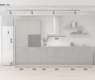 Cuisines Elite Cuisine linéare 360 cm électroménagers inclus planning 11 5