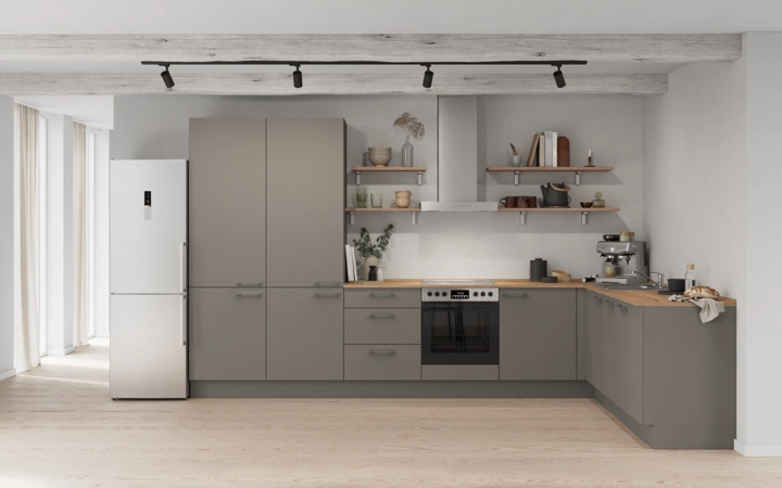 Cuisines Elite Cuisine en L 366,6 cm x 246, 6 cm électroménagers inclus planning 12 0