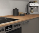 Cuisines Elite Cuisine en L 366,6 cm x 246, 6 cm électroménagers inclus planning 12 3