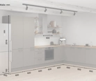 Cuisines Elite Cuisine en L 366,6 cm x 246, 6 cm électroménagers inclus planning 12 5