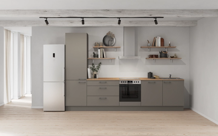 Cuisines Elite Cuisine linéare 330cm électroménagers inclus planning 12 0
