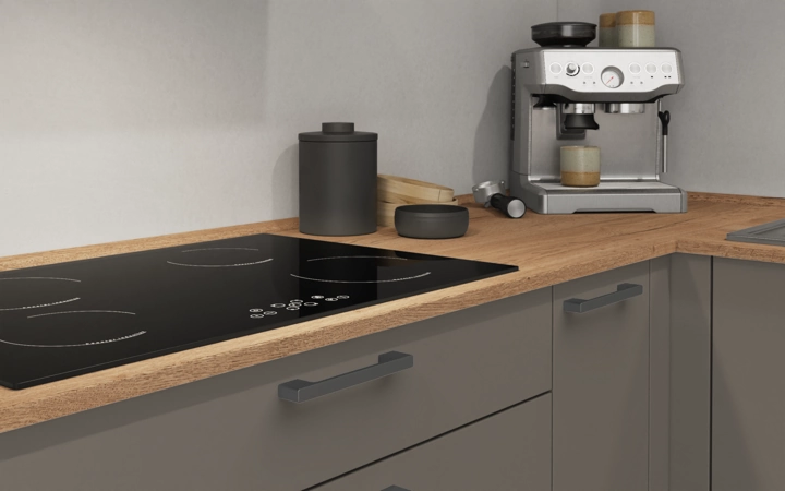 Cuisines Elite Cuisine en L 366,6 cm x 246, 6 cm électroménagers inclus planning 13 3