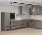 Cuisines Elite Cuisine en L 366,6 cm x 246, 6 cm électroménagers inclus planning 13 4