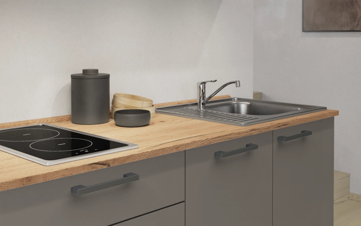 Cuisines Elite Cuisine linéare 270 cm électroménagers inclus planning 13 3