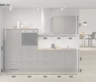 Cuisines Elite Cuisine linéare 270 cm électroménagers inclus planning 13 5