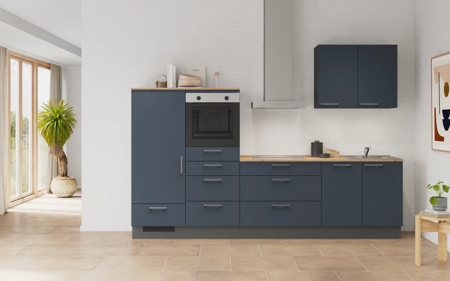 Cuisines Elite Cuisine linéaire 300 cm électroménagers inclus planning 13 Bleu fjord ultra-mat Easytouch Cuisines Elite Cuisine linéaire 300 cm électroménagers inclus planning 13 Bleu fjord ultra-mat Easytouch
