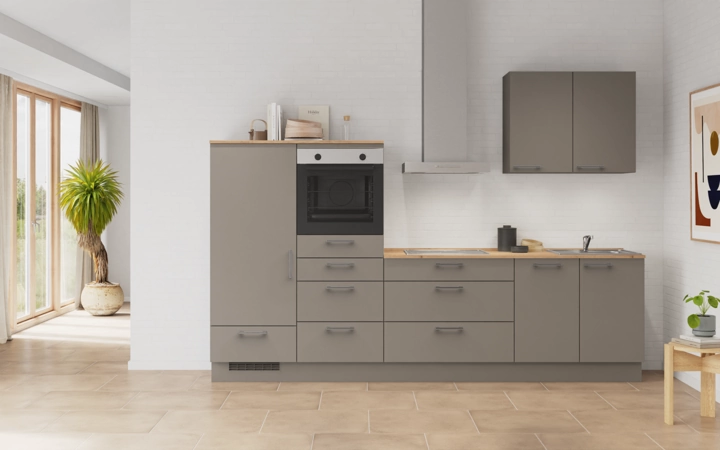 Cuisines Elite Cuisine linéaire 300 cm électroménagers inclus planning 13 0