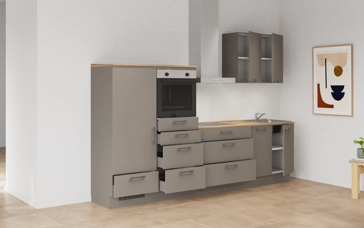 Cuisines Elite Cuisine linéaire 300 cm électroménagers inclus planning 13 4