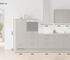 Cuisines Elite Cuisine linéaire 300 cm électroménagers inclus planning 13 5