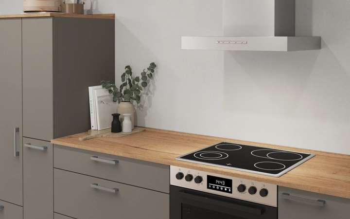 Cuisines Elite Cuisine en L 366,6 cm x 246, 6 cm électroménagers inclus planning 14 2