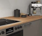 Cuisines Elite Cuisine en L 366,6 cm x 246, 6 cm électroménagers inclus planning 14 3