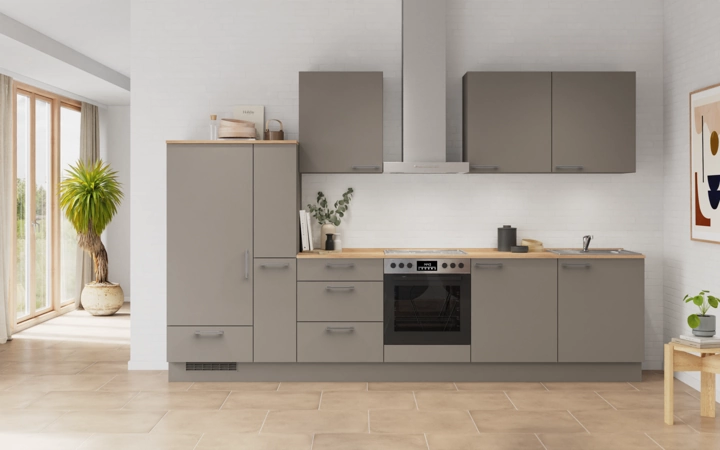 Cuisines Elite Cuisine linéare 330cm électroménagers inclus planning 14 0